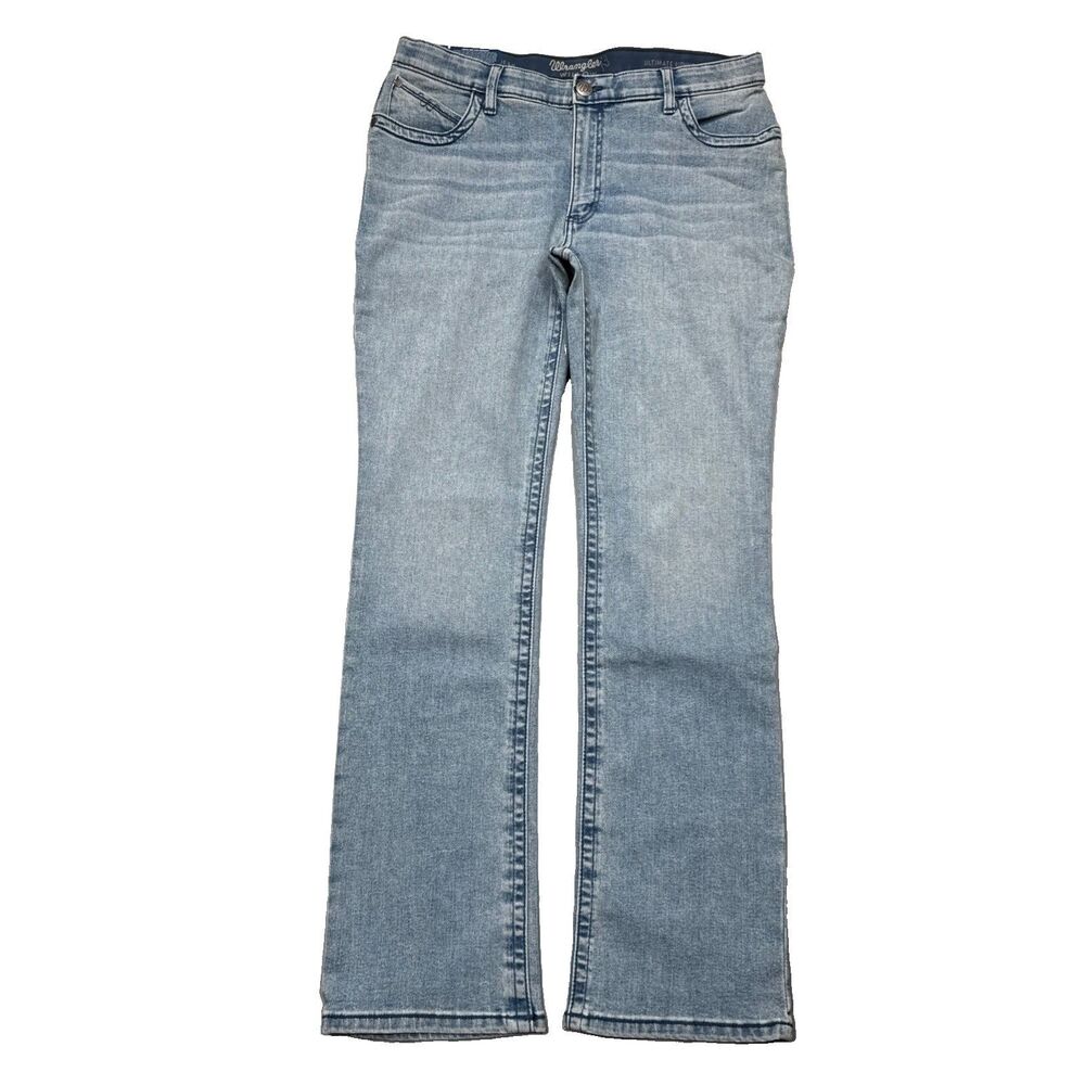 Wrangler Willow Ultimate Riding Jeans Blue Stretch Denim Juniors - Sz 15 (36x33)